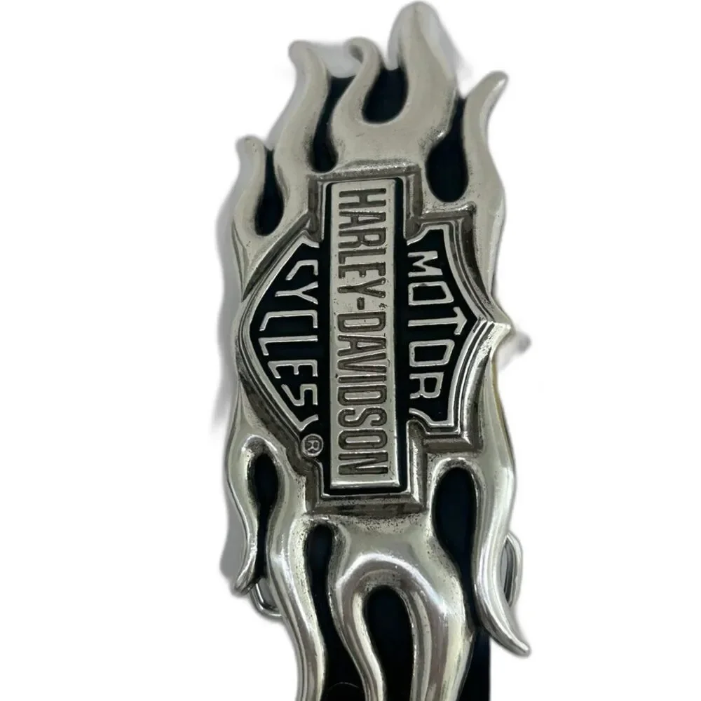 Vintage Harley-Davidson Motorcycles Flaming Shield Belt Buckle NWT